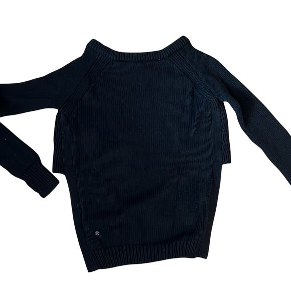 LULULEMON Yin To You Pullover high side cutout slit sides black 4 - Picture 3 of 9